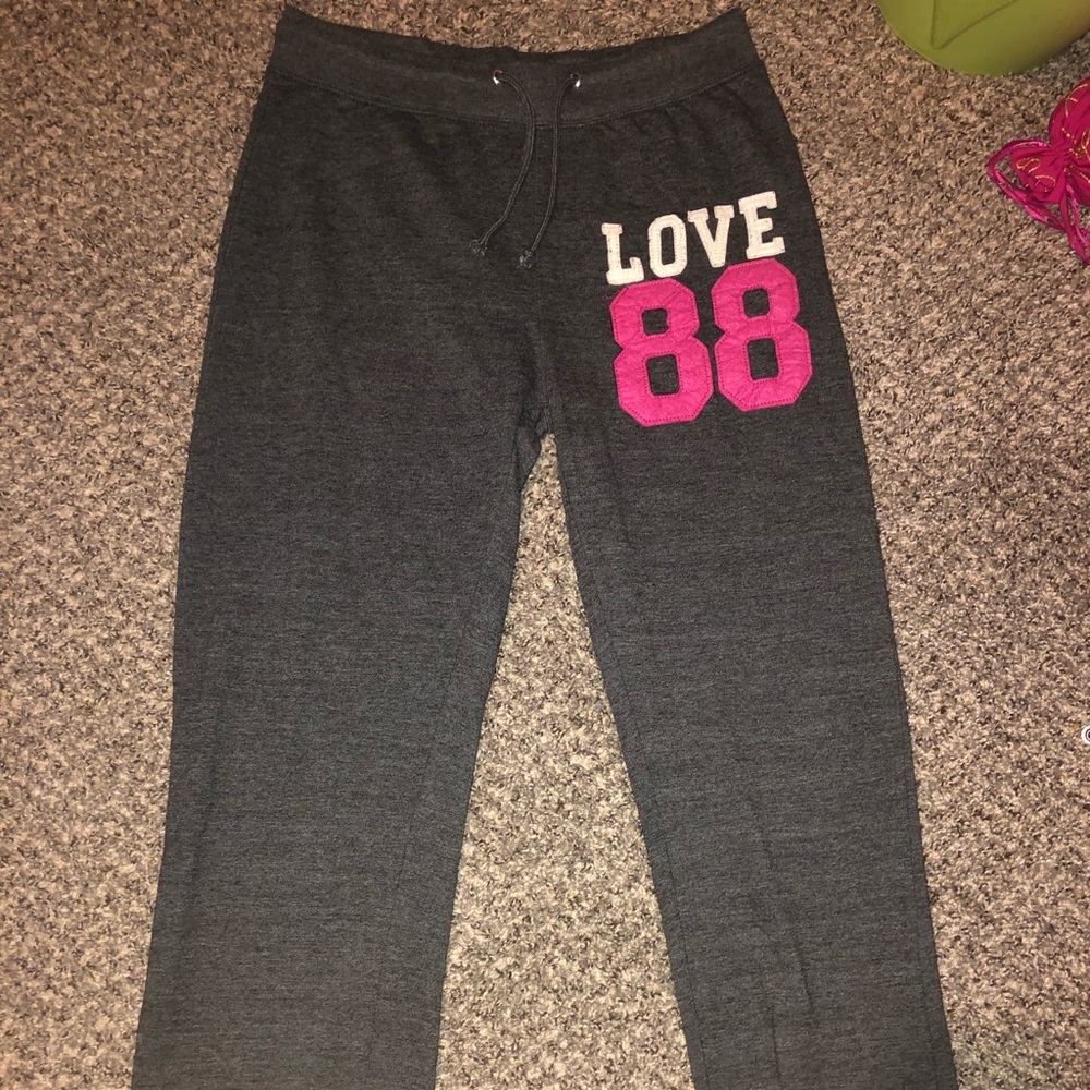 Gray sweatpants